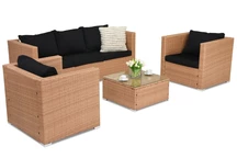 Muebles de jardín Roma Coffee 5 en technorattan Garden Point miel