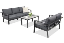 Muebles de jardín de aluminio Sydney Coffee Comfort 5 Garden Point antracita