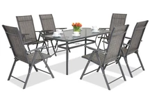 Muebles de jardín de metal Módena/Rosario para 6 plazas Garden Point antracita