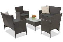 Muebles de jardín de technoratán Calabria Coffee 6 Premium Garden Point antracita