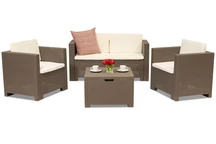 Muebles modernos technorattan Colorado Coffee 4 BOX cappuccino Bica 