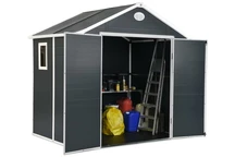 Caseta de herramientas de plástico Bergen 2,4 x 1,9 m CoverTech antracita