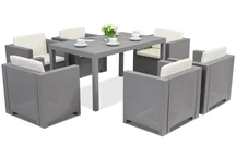 Conjunto Colorado Premium 6 Bica ratán gris