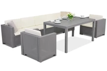Conjunto rattan Techno Colorado Apetito Max 7 Bica gris