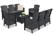 Conjunto de muebles en technorattan Lido Coffee 8 antracita Bica