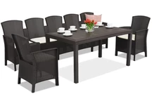 Conjunto muebles rattan Lido Apetito Max 7 marron Bica