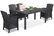 Mueble rattan Lido Apetito 4 antracita Bica