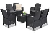 Mueble rattan Lido Coffee 6 antracita Bica