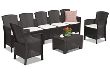 Mueble rattan Lido Coffee Max 7 Bica marrón