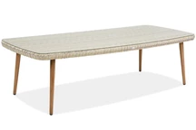 Mesa de jardín grande en technorattan Córdoba Garden Point arena