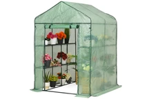Mini invernadero para jardín 1,4 x 1,4 x 2 Garden Point verde
