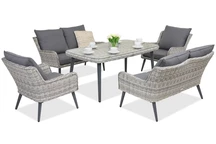 Muebles de jardín Bilbao Apetito 6 Garden Point blanco