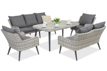 Muebles de jardín Bilbao Apetito 7 Garden Point blanco
