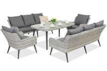 Muebles de jardín Bilbao Apetito 8 Garden Point blanco