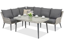 Muebles de jardín Bilbao Comida 5 Garden Point blanco