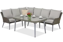 Muebles de jardín Bilbao Comida 5 Garden Point gris
