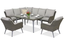Muebles de jardín Bilbao Comida 7 Garden Point gris