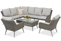 Muebles de jardín Bilbao Corner 7 Garden Point gris