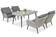 Muebles de jardín Bilbao Premium 4 Garden Point blanco