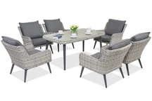 Muebles de jardín Bilbao Premium 6 Garden Point blanco
