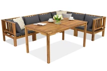 Muebles de jardín Brunei Comida 6 Garden Point acacia