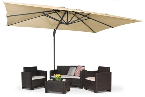 Sombrilla Garden Point beige Siena 3x4m Garden Point