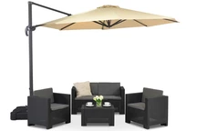 Sombrilla beige Pisa 3,5m Garden Point