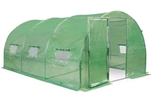 Túnel de film con armazón metálico  3x4,5 m Garden Point verde con puertas