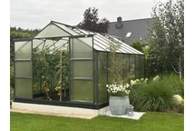Invernadero de aluminio Azalea 3,08 x 4,3 m CoverTech antracita