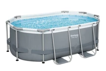Rack piscina con bomba, cobertor y escalera Power Steel 305 x 200 x 84 cm Bestway 5614A