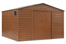 Cobertizo metálico para herramientas Malmo 3,4 x 3,2 m Store Boss marrón