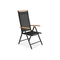 Mueble de jardín Verona polywood aluminio con mesa Wood grande para 12 personas Garden Point negro