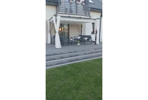 Barbados pérgola de terraza 3x4 m con cortinas Garden Point beige antracita