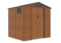 Casa de herramientas metálica Malmo 2,1 x 1,9 m Tienda Boss marrón
