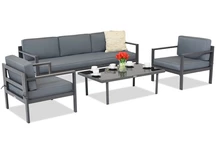 Conjunto de muebles de jardín Garden Point Porto Coffee 5 antracita