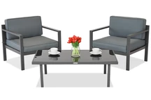 Conjunto de muebles de terraza Garden Point Porto antracita