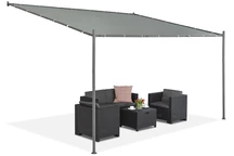 Toldo de terraza antracita Génova 3 x 4 m Garden Point
