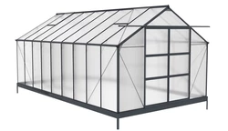 Invernadero de aluminio Azalia 3,1 x 5,5 m CoverTech antracita