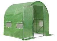 Invernadero de plástico 2x2m  verde con puerta Garden Point