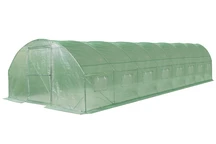Invernadero de plástico 4x10m verde con puerta Garden Point