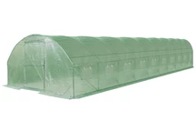 Invernadero de plástico 4x12m verde con puerta Garden Point