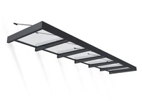 Marquesina de aluminio Sophia XL 1,4 x 5,7 m Palram - Canopia antracita
