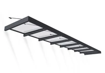 Marquesina de aluminio Sophia XL 1,4 x 7,5 m Palram - Canopia antracita