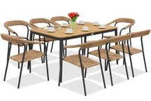 Mobiliario de aluminio Tarent/Padva para 8 personas Garden Point