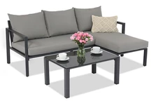 Mobiliario de jardín de aluminio Lausanne Garden Point gris