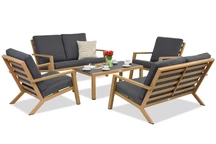 Muebles de jardín Braga Wood Coffee 6 Garden Point