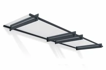 Marquesina para puerta moderna Nancy 3 m Palram - Canopia antracita