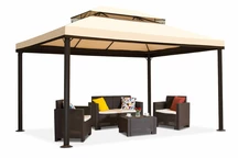 Pabellón de jardín Valencia 3x6m crema Garden Point