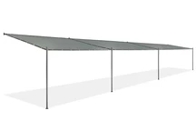 Pérgola antracita Génova 3x12m Garden Point