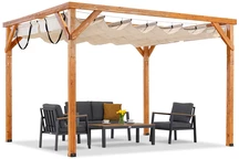 Pérgola de madera para terraza Aruba 3 x 3,7 m Garden Point